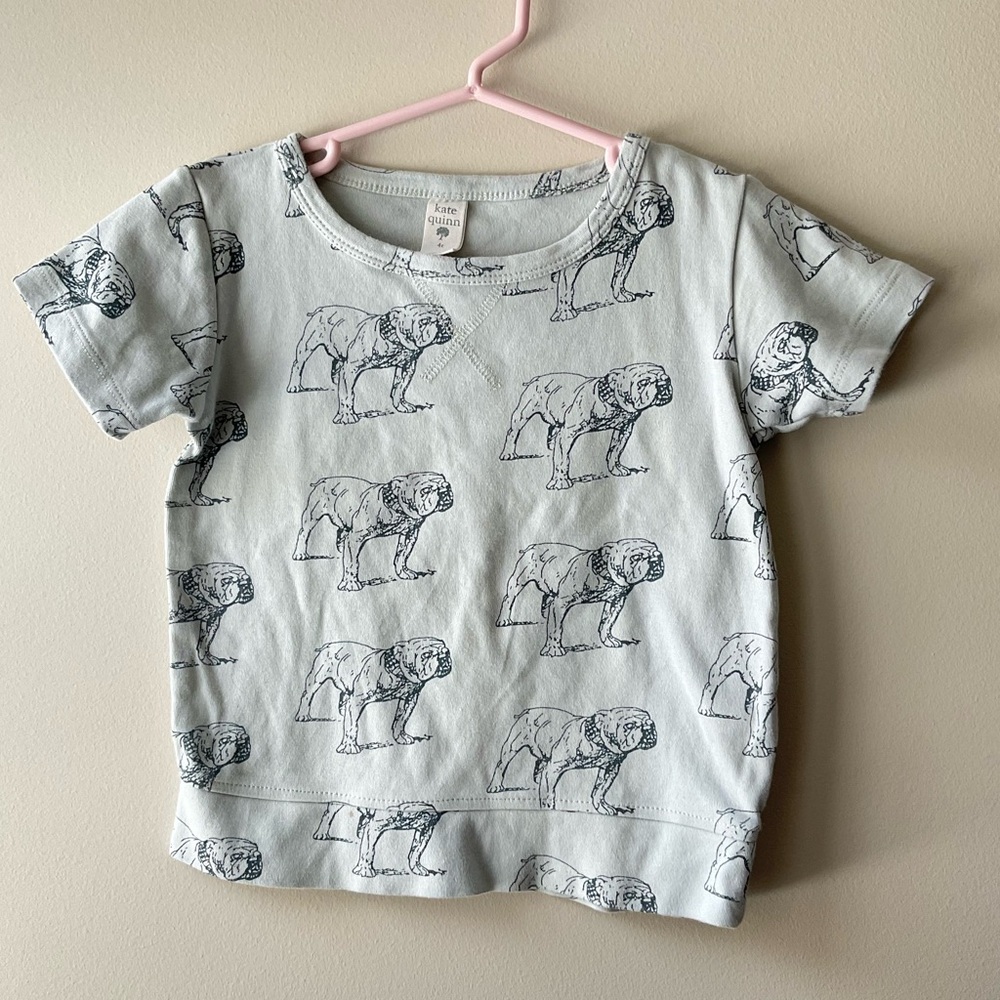 Kate Quinn Bulldog Short Sleeves Top